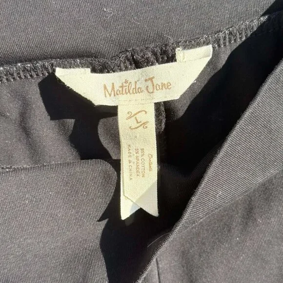 Matilda Jane Black Wide Leg Pants | Minimalist Clean Girl Boho Casual Chic 3071 - Picture 8 of 10